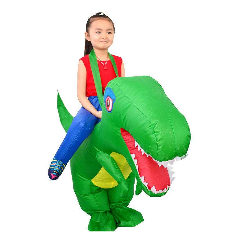 HUAYU New Design Inflatable Costume Children Kids Dinosaur T REX Costumes Blow Up Cospaly Ride On Animal Costume