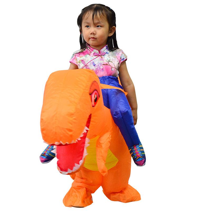 HUAYU New Design Inflatable Costume Children Kids Dinosaur T REX Costumes Blow Up Cospaly Ride On Animal Costume