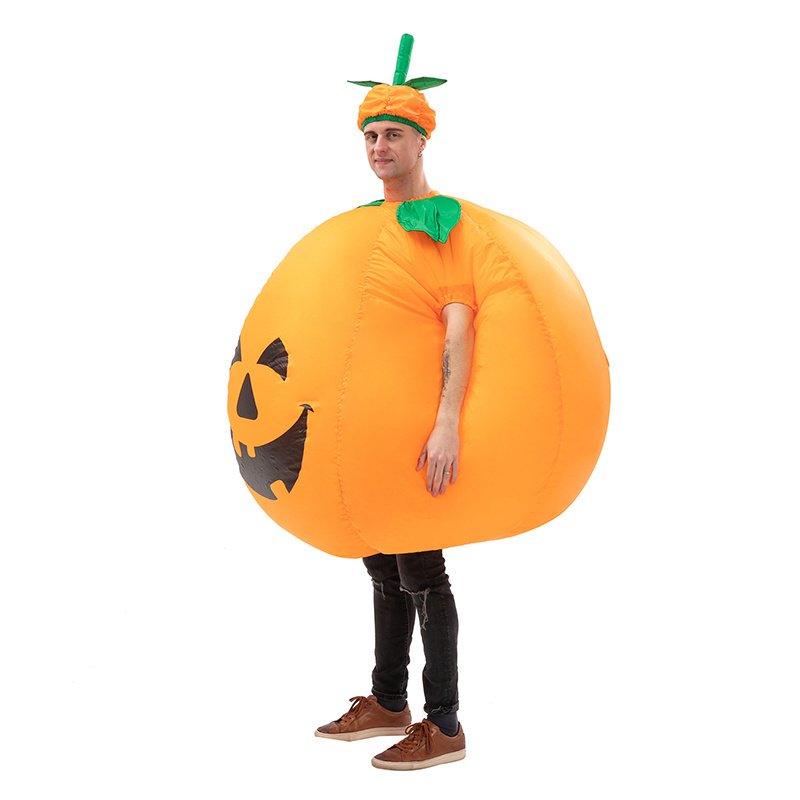 Polyester Halloween Inflatable Costume Adult Size Inflatable Walking Pumpkin Costume