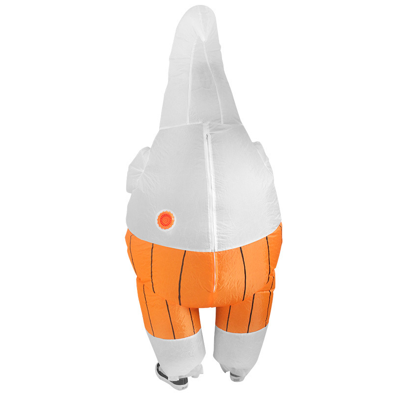 Ghost Pumpkin Pants Funny Inflatable Costume Party Inflatable Costume Cosplay Performance Costume White Halloween Taffeta Unisex