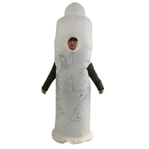 Condom Inflatable Suit Costume Game Cloth Adult Funny Blow Up Suit For Happy