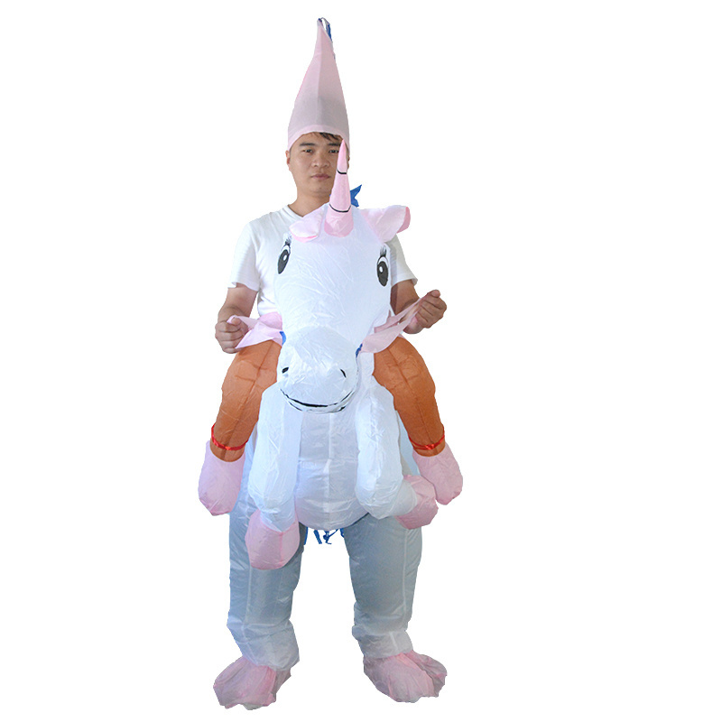 Halloween carnival fancy dress party mascot costume adult blow up suit inflatable ride on costume