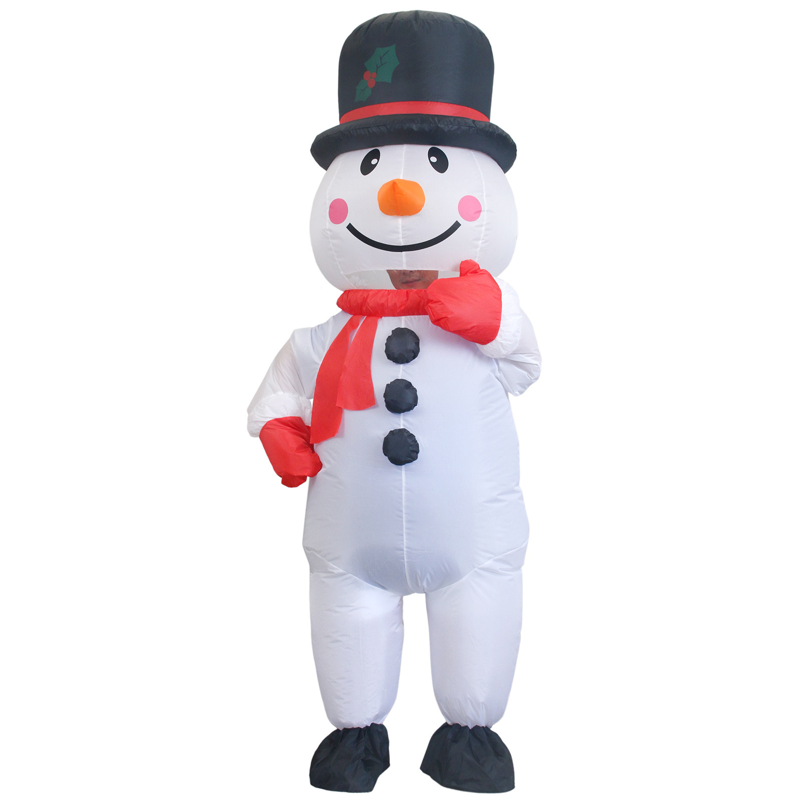 Inflatable Christmas Snowman Costume For Adult Size Blow Up Costume For Other Party  Decorations