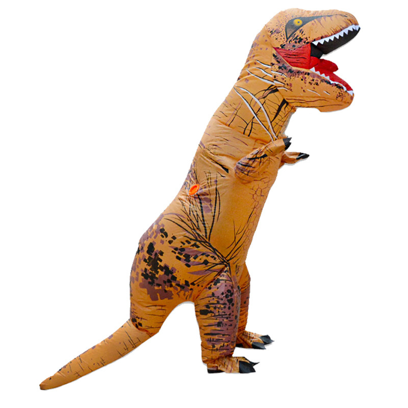 HUAYU Battery Pack Halloween Inflable T-Rex Dragon Dinosaur Inflatable Mascot Dino Costume for Adults Kids