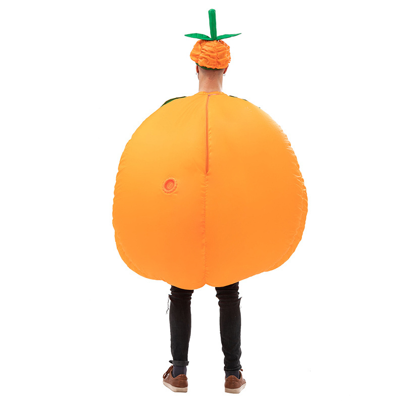 Polyester Halloween Inflatable Costume Adult Size Inflatable Walking Pumpkin Costume