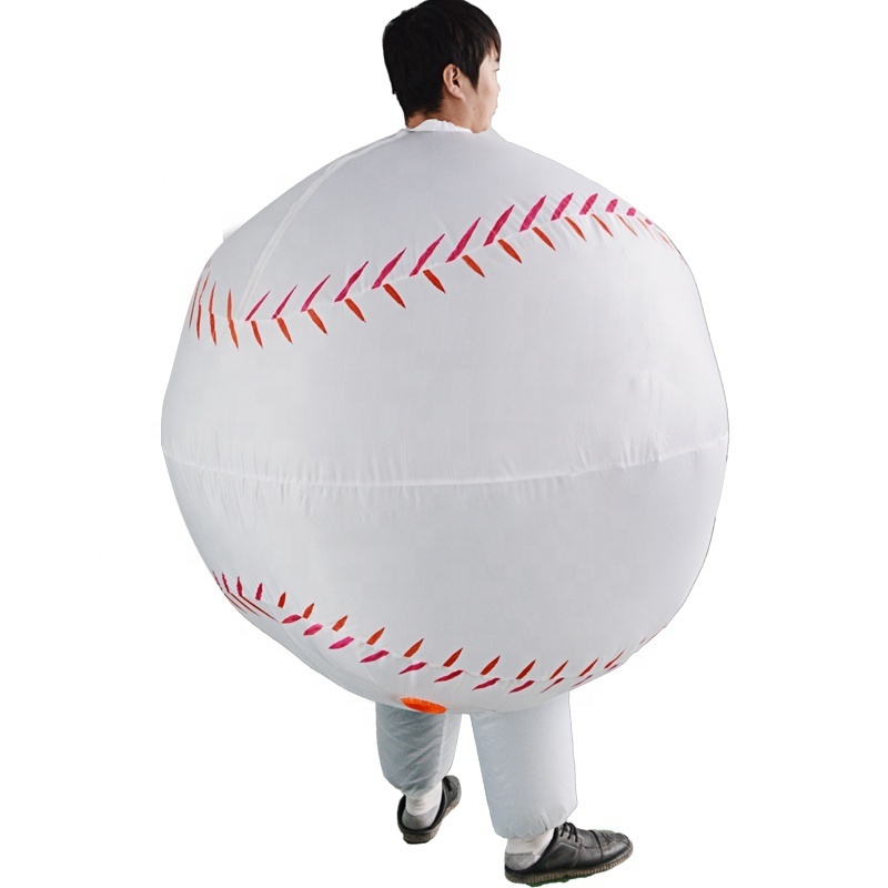 210T Material Event Inflatable Mascot Costume Adult Size Inflatable Golf Ball Costume For Cosplay Event Party