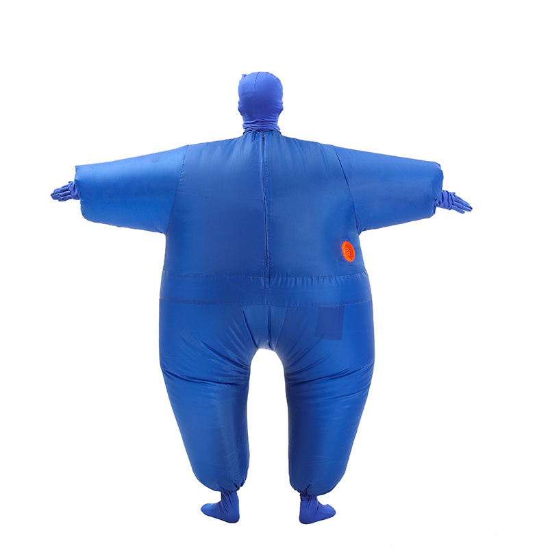 HUAYU Hot Selling Party Blow Up Costume Inflatable Fat Costume Blue Inflatable Chub Costume Men's Halloween Inflatable One Size