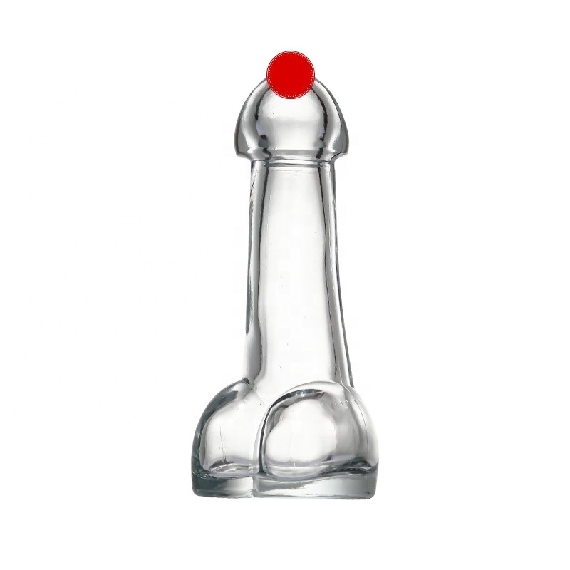 80 ml High White Wine Glass Bottle Penis Shaped Penis Wine Glass Bottle Penis Glass Bottle For Party