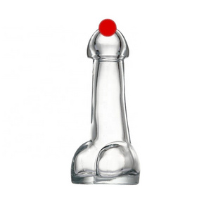 80 ml High White Wine Glass Bottle Penis Shaped Penis Wine Glass Bottle Penis Glass Bottle For Party