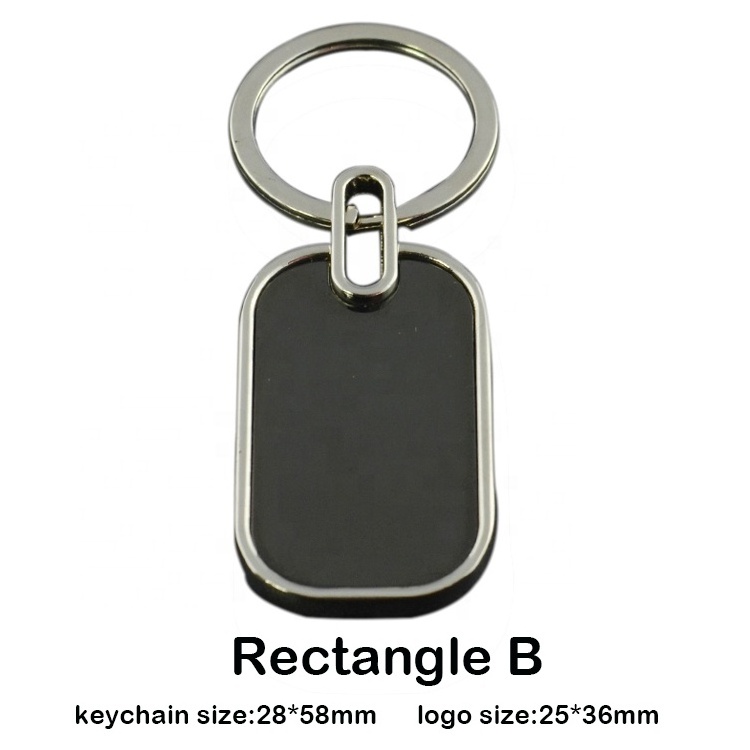 9 Shape In Stock Cheap Blank Two Sides Laser Engrave Logo Promotion Gift Keychain