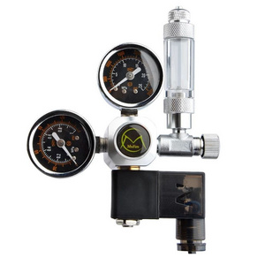 Mufan aquarium co2 regulator with Check Valve Bubble Counter magnetic Solenoid Valve MUFAN Aquarium CO2 pressure-reducing valve