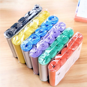 100pcs Portable Household Garbage Bag Thickened Environmentally Kitchen Garbage Bag Color Disposable Garbage Bags