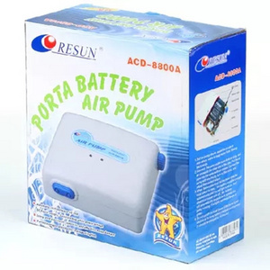 Resun ACD-6602A ACD-8800A ACD-9800 ACD-6604A aquarium tank portable battery air pump AC/DC air pump for fish transportation