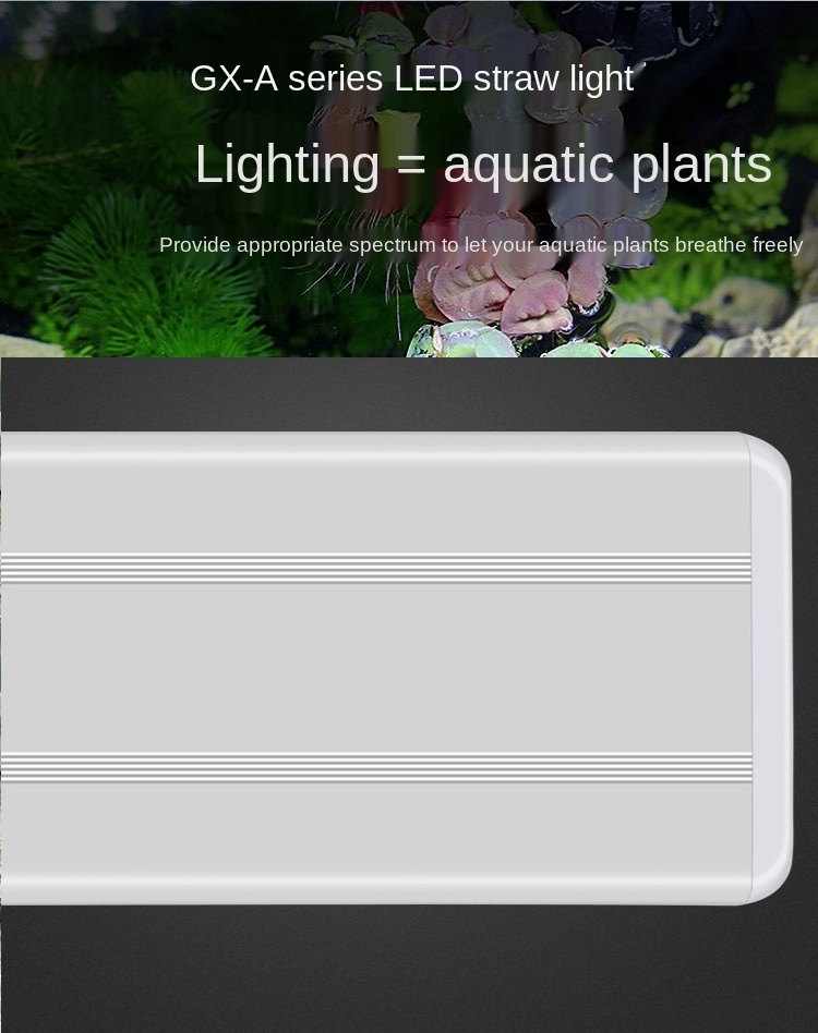 GX-A Series fish tank light LED Aquarium fluorescent fixture retractable fish tank stand light blue white light GX-A200 GX-A300