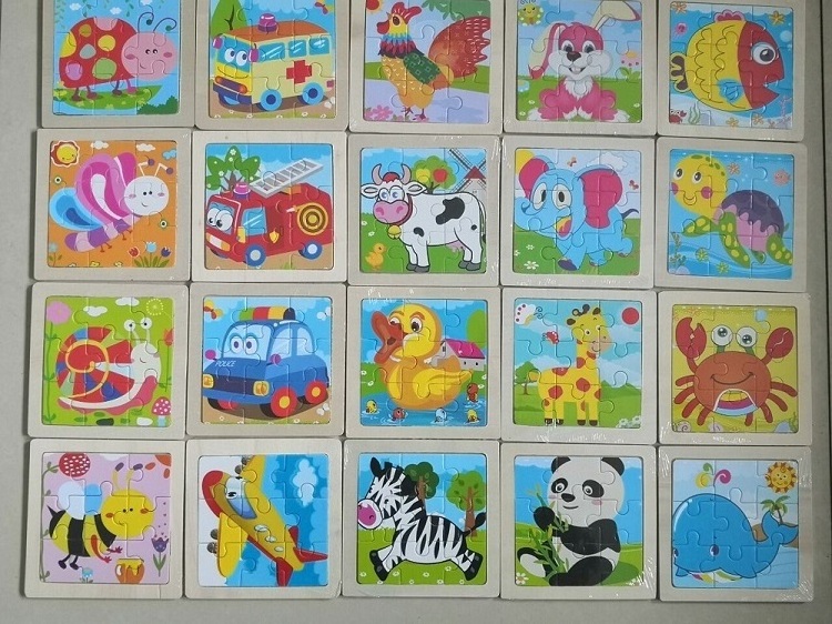 40 Designs 2022 Kids Wooden Educational Animal Jigsaw Puzzle Game for Toddler Children Learning Toys