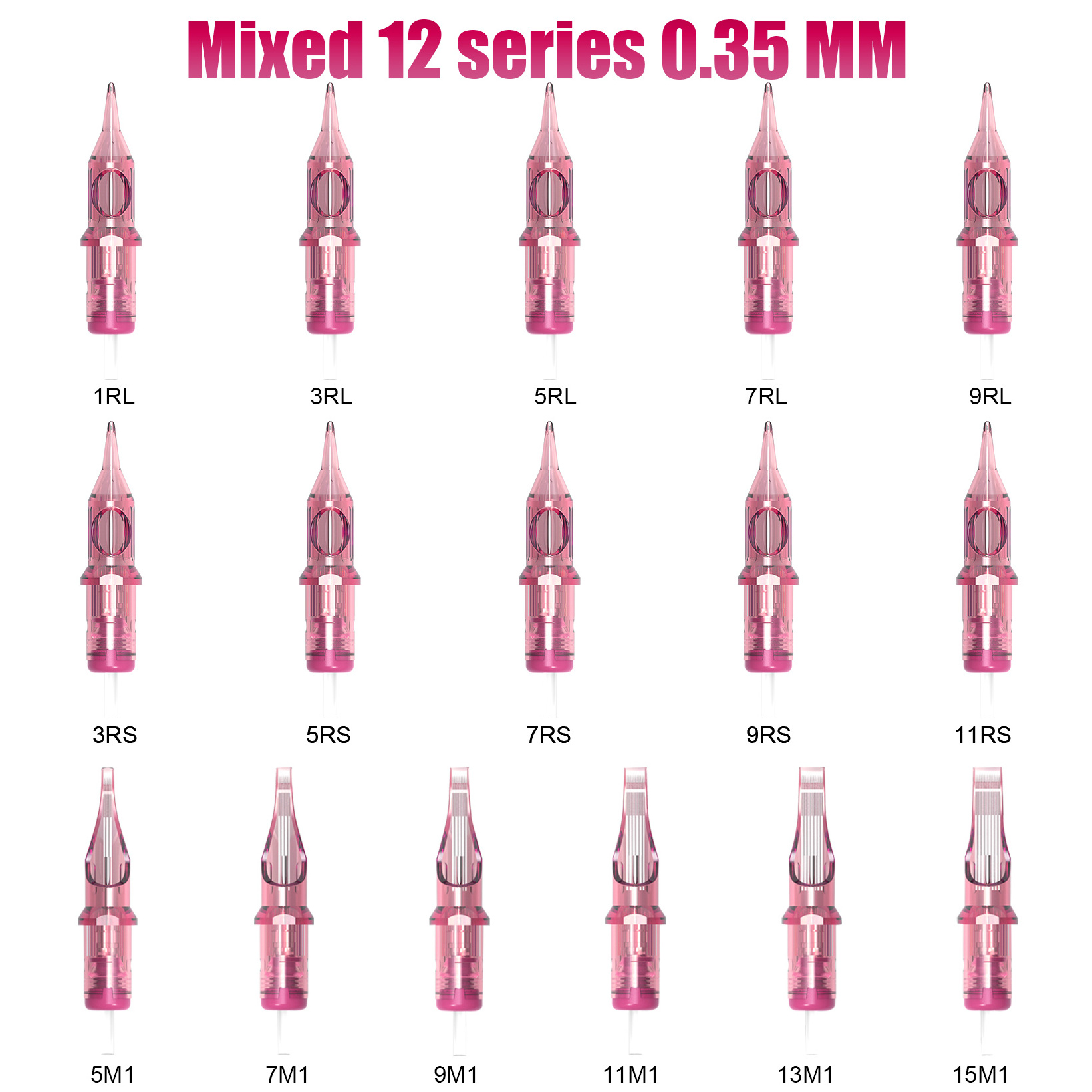 Top Sales Rose Mixing Needles Mast Permanent Makeup Needle RL RM Tattoo Cartridge Needle