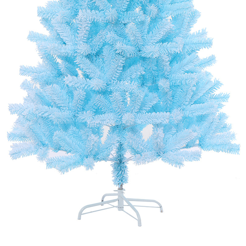 504 Series  Blue pu tree flocking  artificial christmas tree   wholesale christmas trees