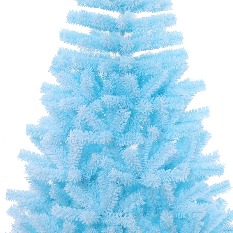 504 Series  Blue pu tree flocking  artificial christmas tree   wholesale christmas trees