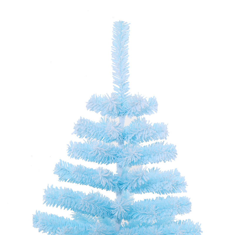 504 Series  Blue pu tree flocking  artificial christmas tree   wholesale christmas trees