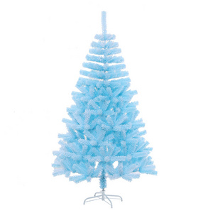 504 Series  Blue pu tree flocking  artificial christmas tree   wholesale christmas trees