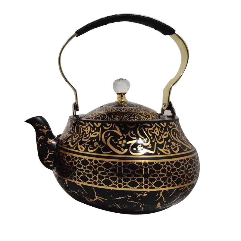 1.5L Teapot white Pot  for Loose Tea Stainless Steel arabic turkish coffee pot Strainer Office Hot Water