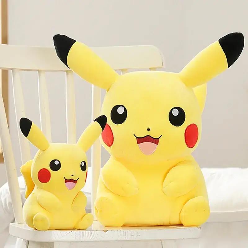 Pokemon Kawaii Pikachu Stuffed Toys Cartoon & Cute Plush Dolls Throw Pillow Birthday Gift  For Kids Friends Boys Home Decoration