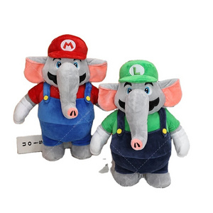 Cartoon Plush Toys Elephant Mario Luigi Balloon Mario Luigi Trottin' Piranha Plants Hoppo Snail Fire Spike Doll stuffed Toy