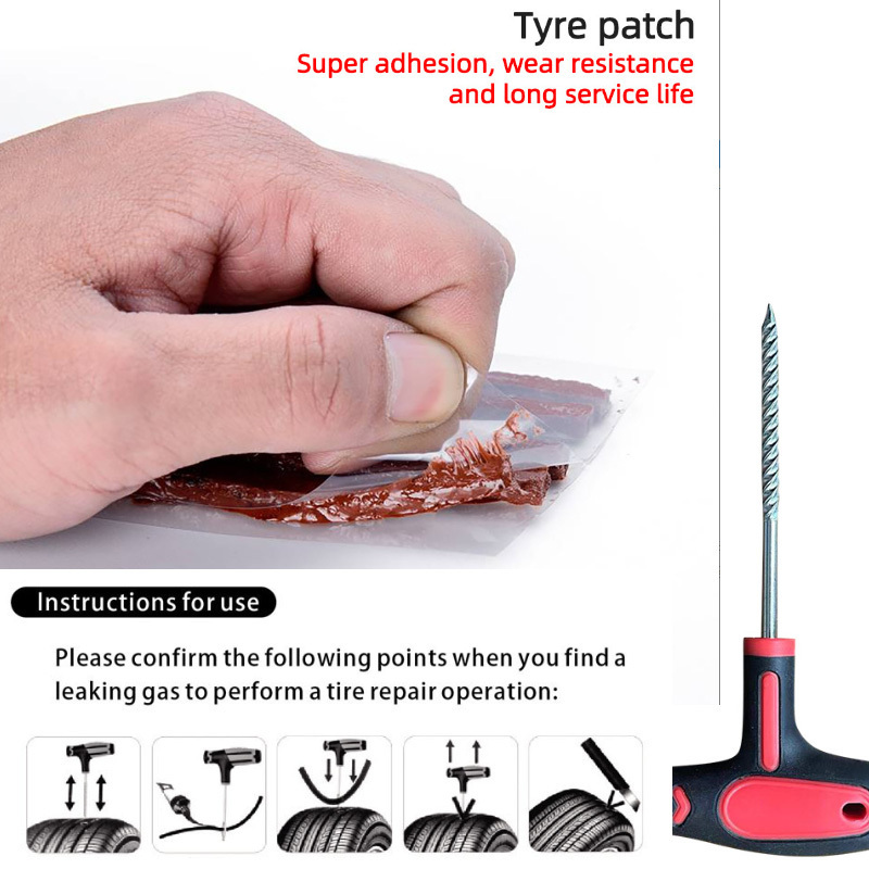 2024 New High Quality Car Bike Motorcycle Hand Dent Car Tyre Repair Tool Car Tire Repair Kit