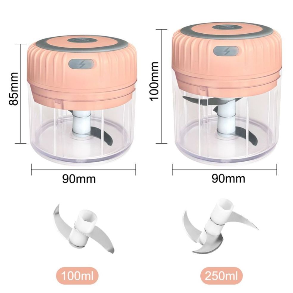 USB Rechargeable Garlic Chili Vegetables Meat Food Chopper