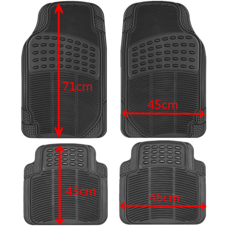 Manufacturers car mat PVC  Easy Wash universal Use Customized 5D  4 Pieces Carpet  Waterproof Foot Slip Mat Car Floor Mats