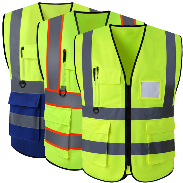 Reflective Vest Safety Vest Strip Personal Security Construction High Visibility Hi Vis Work Safety Reflective Clothing