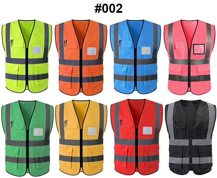 Reflective Vest Safety Vest Strip Personal Security Construction High Visibility Hi Vis Work Safety Reflective Clothing