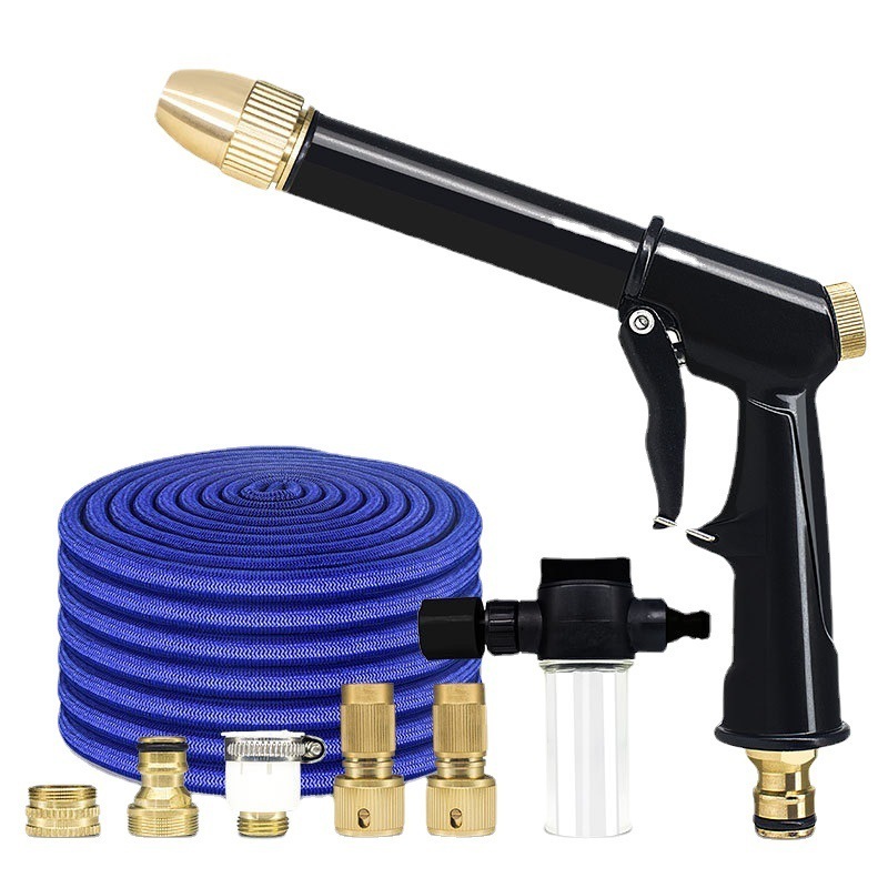 Portable High-pressure Water Gun For Cleaning Car Wash Machine Garden Watering Hose Nozzle Sprinkler Foam Water Gun dropship