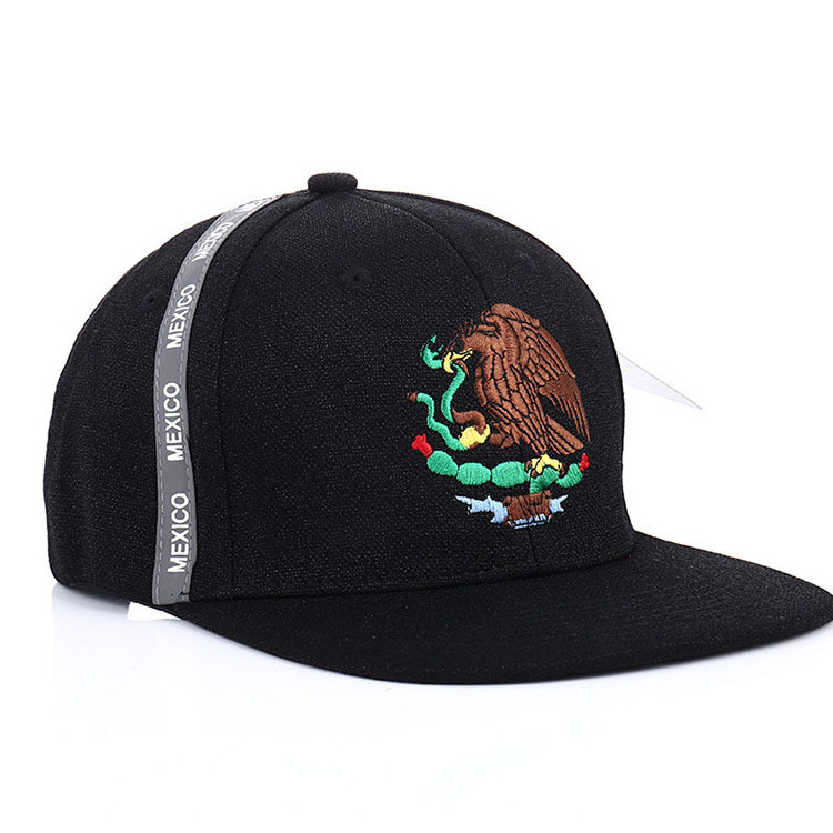 Wholesale Flat Brim 6 Panel Suede Snapback Hat With High Quality Embroidery Logo Snapback Cap