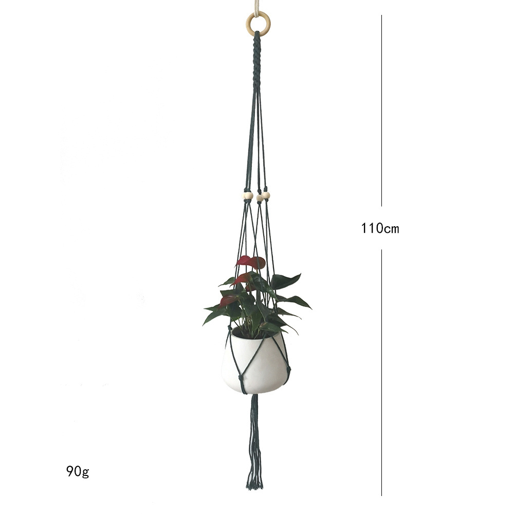 Bohemian home decoration fancy plant hanger support wholesale Macrame indoor plant hanger