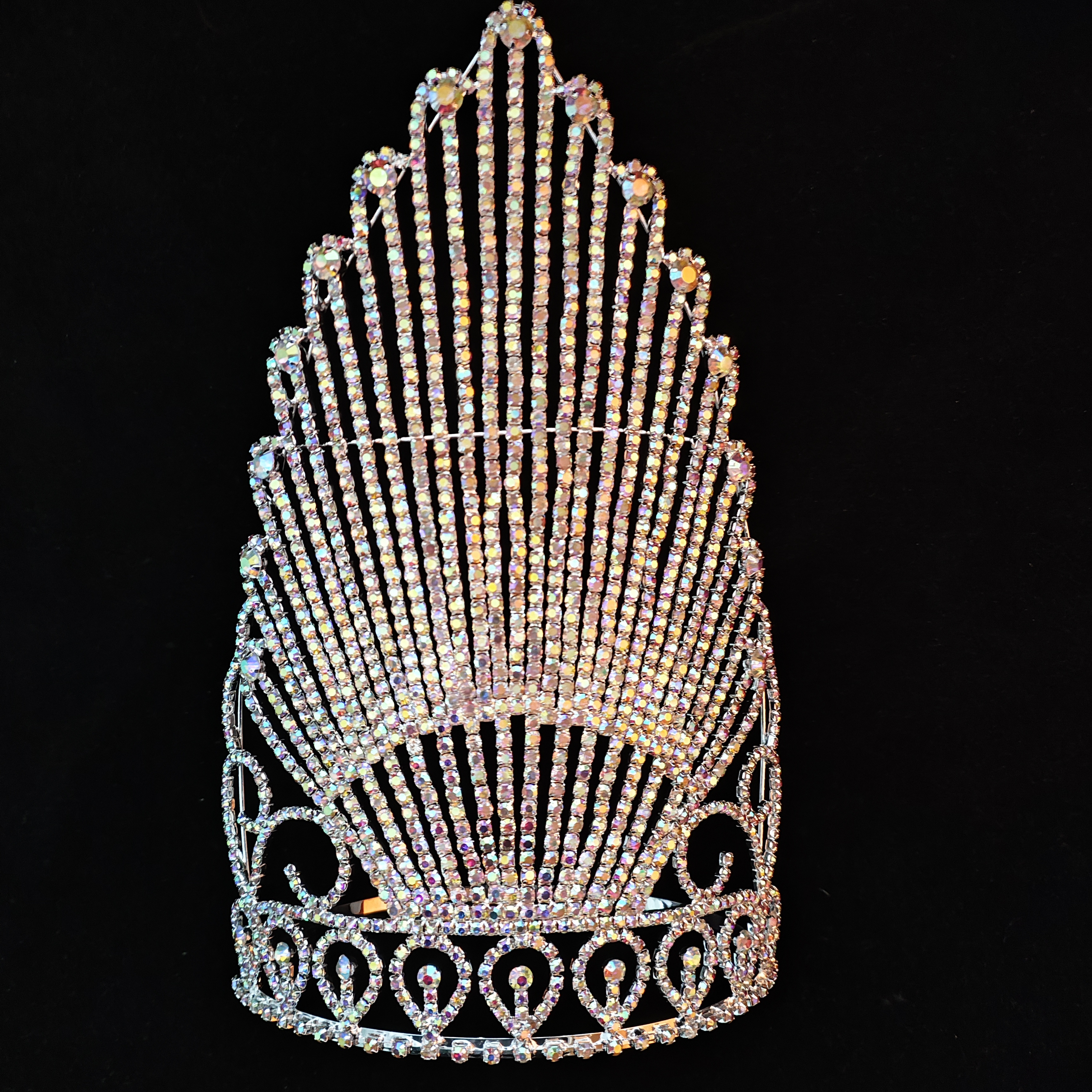 Cheap Large Tall Miss Beauty Pageant Tiara Crown