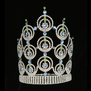 Custom Tall Large Beauty Tiara Rhinestone Pageant Crown