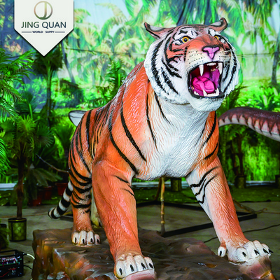 Tiger Animatronic Walking Dinosaur Amusement Park Products For Sale Outdoors