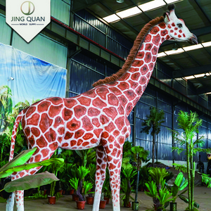 Giraffe Theme Park Animatronic  Robotic Animals Moving Walking Dinosaur World Realistic Ride On Dinosaurs Costume