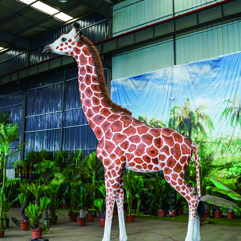 Giraffe Theme Park Animatronic  Robotic Animals Moving Walking Dinosaur World Realistic Ride On Dinosaurs Costume