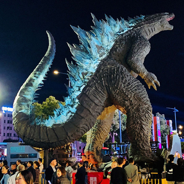 Godzilla Animatronic Model Walking Life Size Dinosaur Products for Theme Park Amusement Park