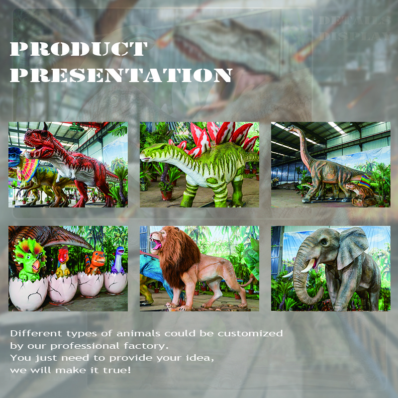 Dilophosaurus  Animatronic Robotic Products for Amusement Park Jurassic Dinosaur World Waterproof