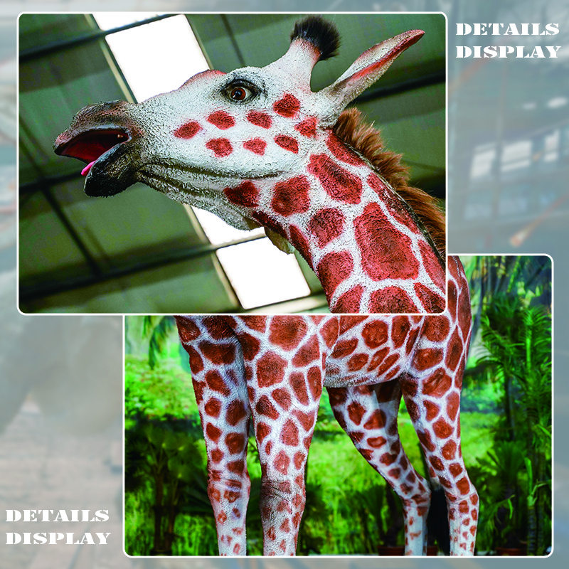 Giraffe Theme Park Animatronic  Robotic Animals Moving Walking Dinosaur World Realistic Ride On Dinosaurs Costume