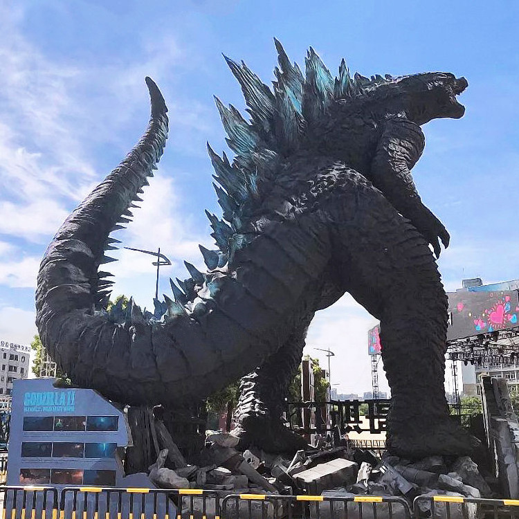 Godzilla Animatronic Model Walking Life Size Dinosaur Products for Theme Park Amusement Park