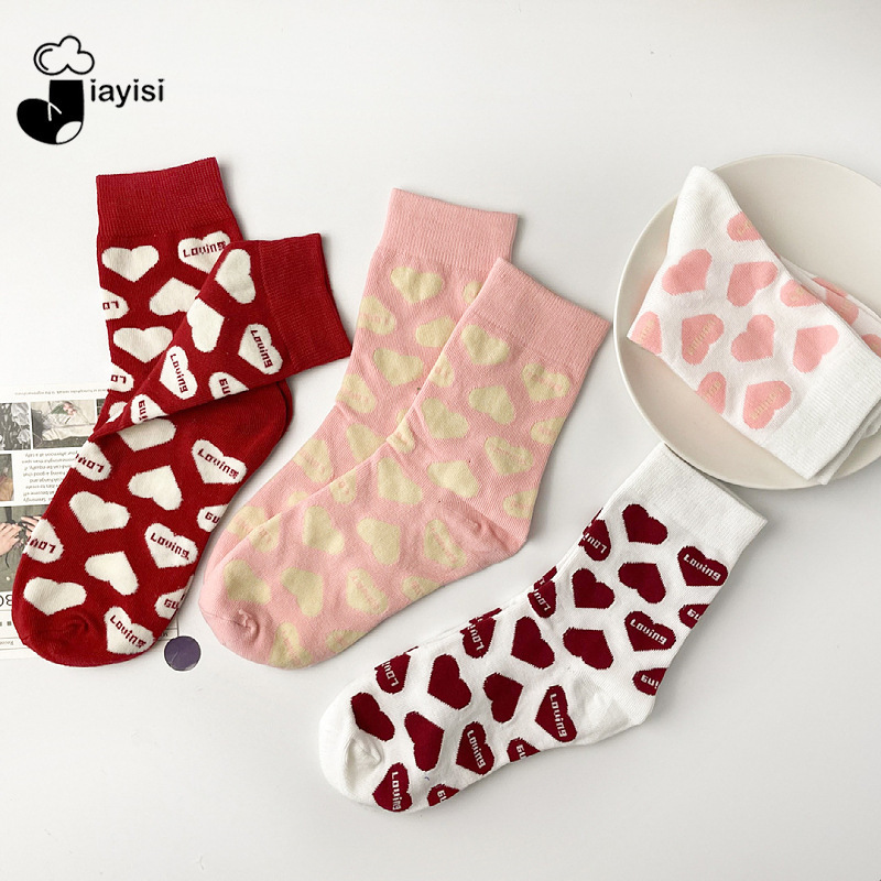 2023Stockings children's middle tube female stockings floor stand wholesale autumn and winter Korean women pile socks cotton