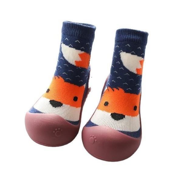 Fashion Baby Ankle Animal Non-skid Rubber Soles Socks