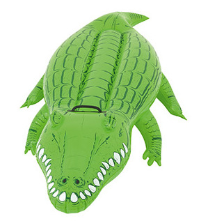 Bestway 41010 Pvc Inflatable Crocodile Ride On Inflatable Gator Float