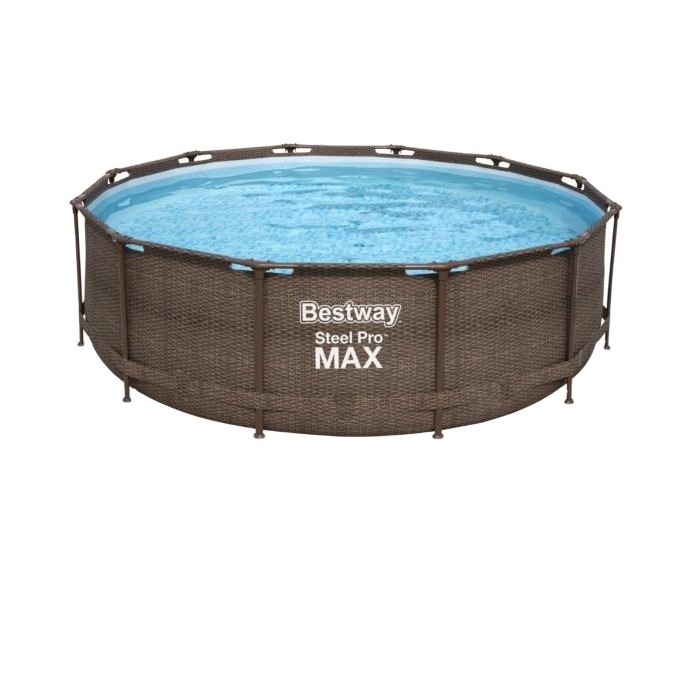 Bestway 56709 Pvc Material Above Ground Swimming Pool Stainless Steel Pro Max Frame Swimming Pool