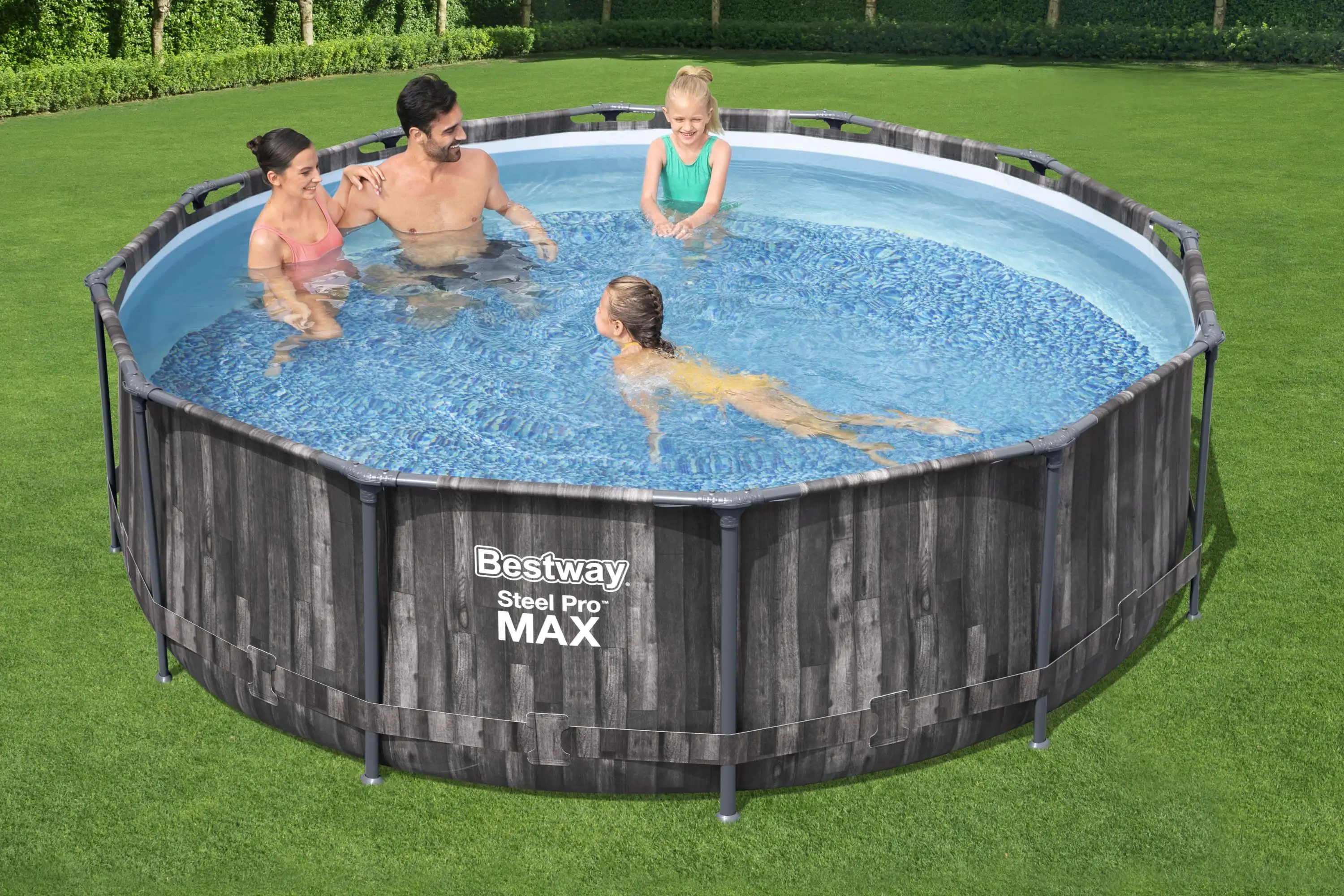 Bestway 5614x Large metal frame outdoor large capacity water park swimming pool havuz