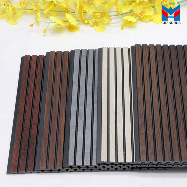 2023 Latest Models  Wooden Grain PS Interior Fluted Panels Ps Wall Panel